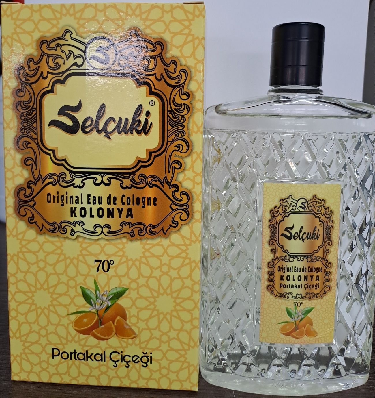 PORTAKAL ÇİÇEĞİ 200 ML PARFÜMLÜ KRİSTAL ŞİŞELİ KOLONYA